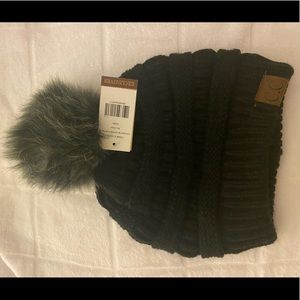 CC Women’s Pom Beanie - NEW never worn